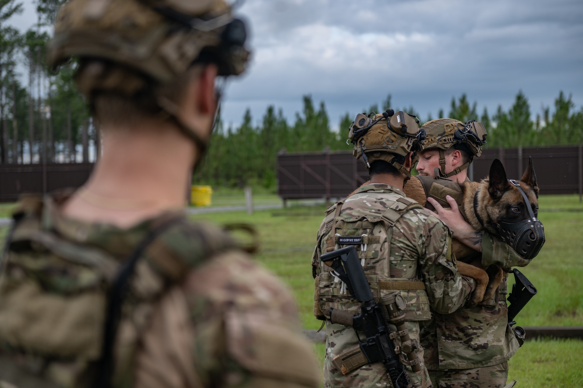 The 820th & 105th BDG conduct advanced military working dog and tactical training at Moody AFB.