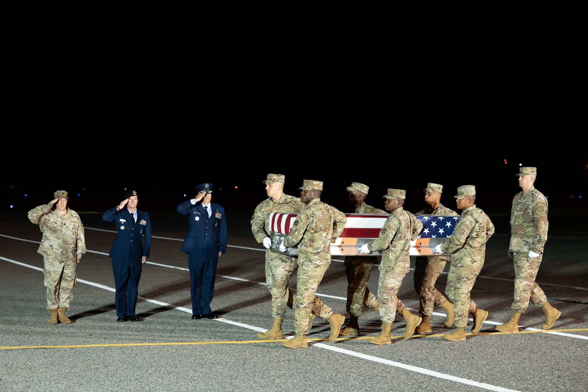 Air Force Airman 1st Class Immanuel Lorenzo Arrington honored in dignified transfer Aug. 10