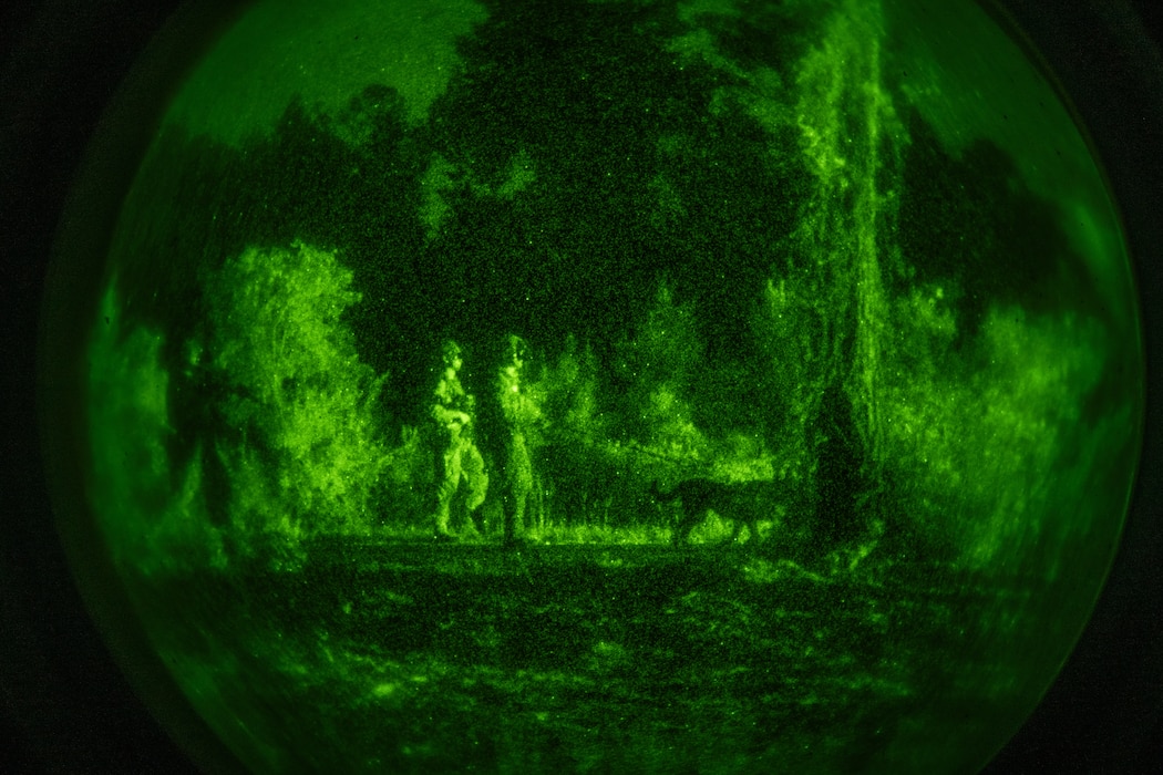 The 820th & 105th BDG conduct advanced military working dog and tactical training at Moody AFB.