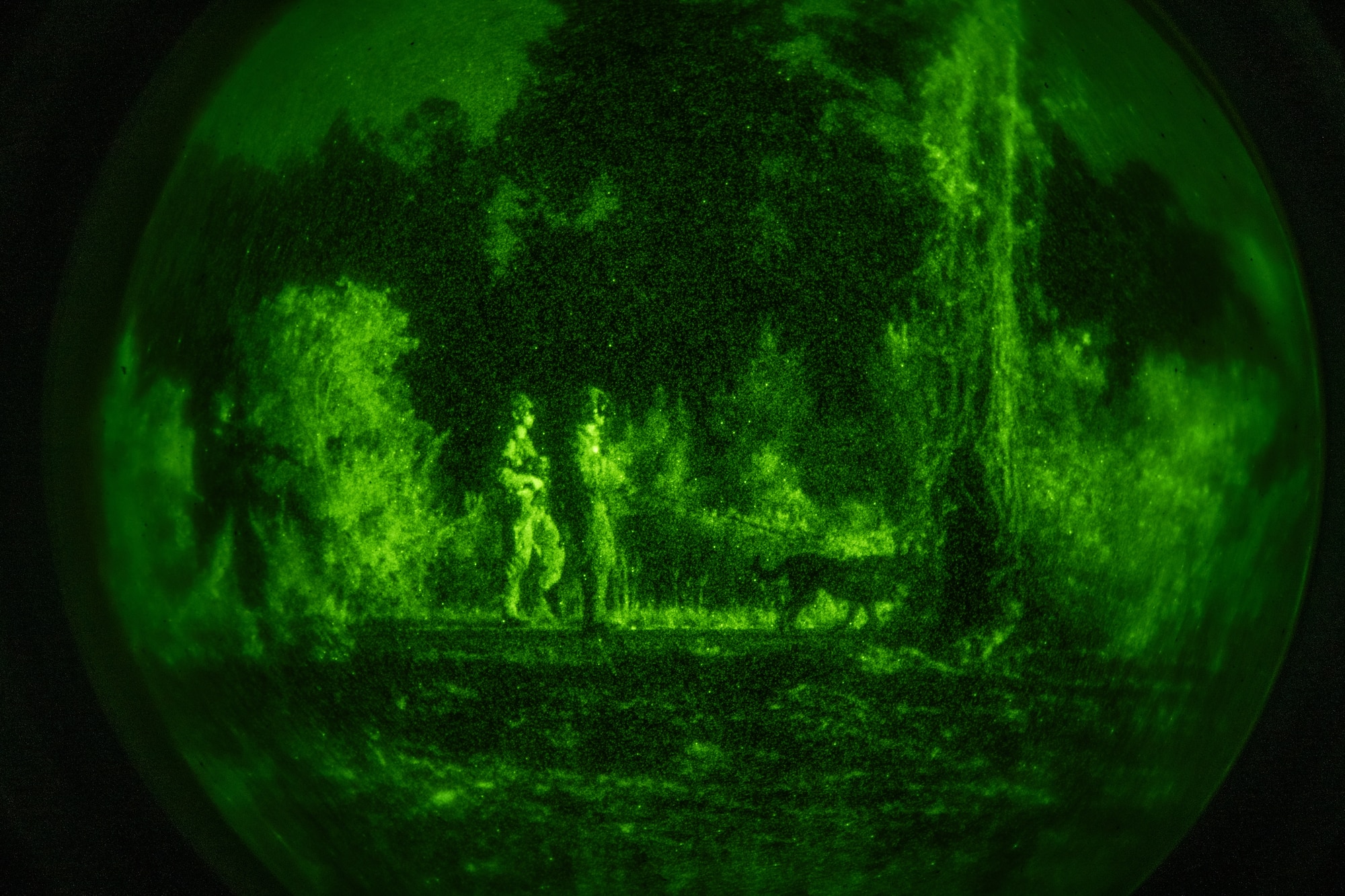 The 820th & 105th BDG conduct advanced military working dog and tactical training at Moody AFB.