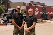 TULSA, Okla. – With wheels in motion, two Marine recruiters take the Marine Corps message directly to the American public - one city, one event, and one future Marine at a time.