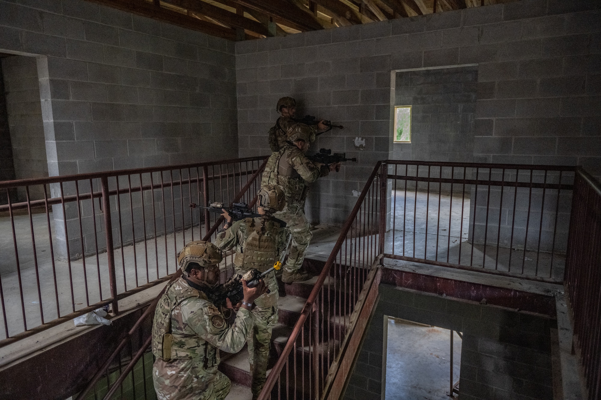 The 820th & 105th BDG conduct advanced military working dog and tactical training at Moody AFB.