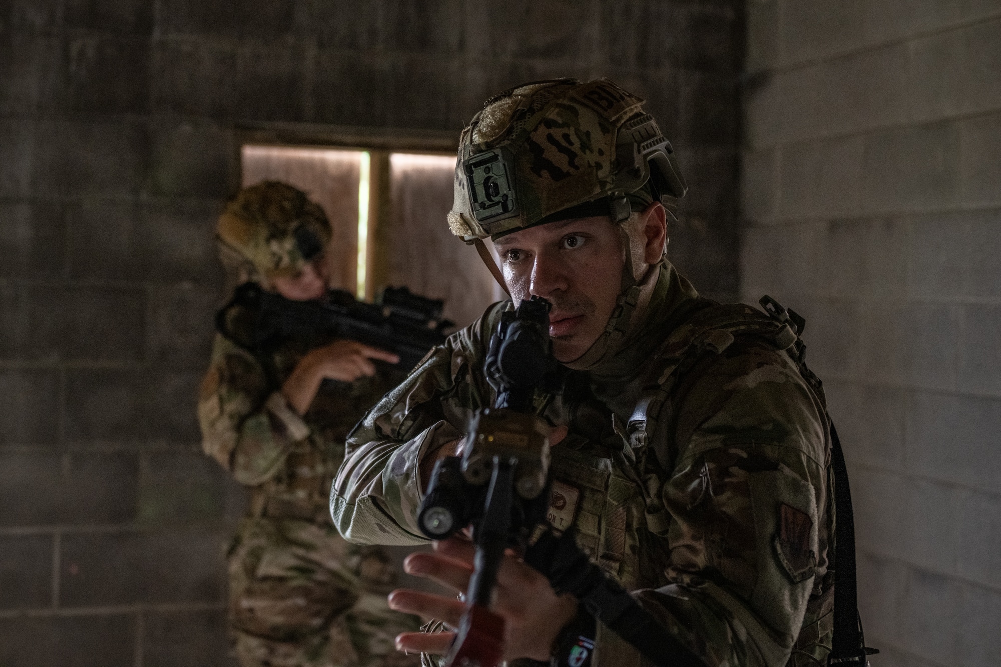 The 820th & 105th BDG conduct advanced military working dog and tactical training at Moody AFB.