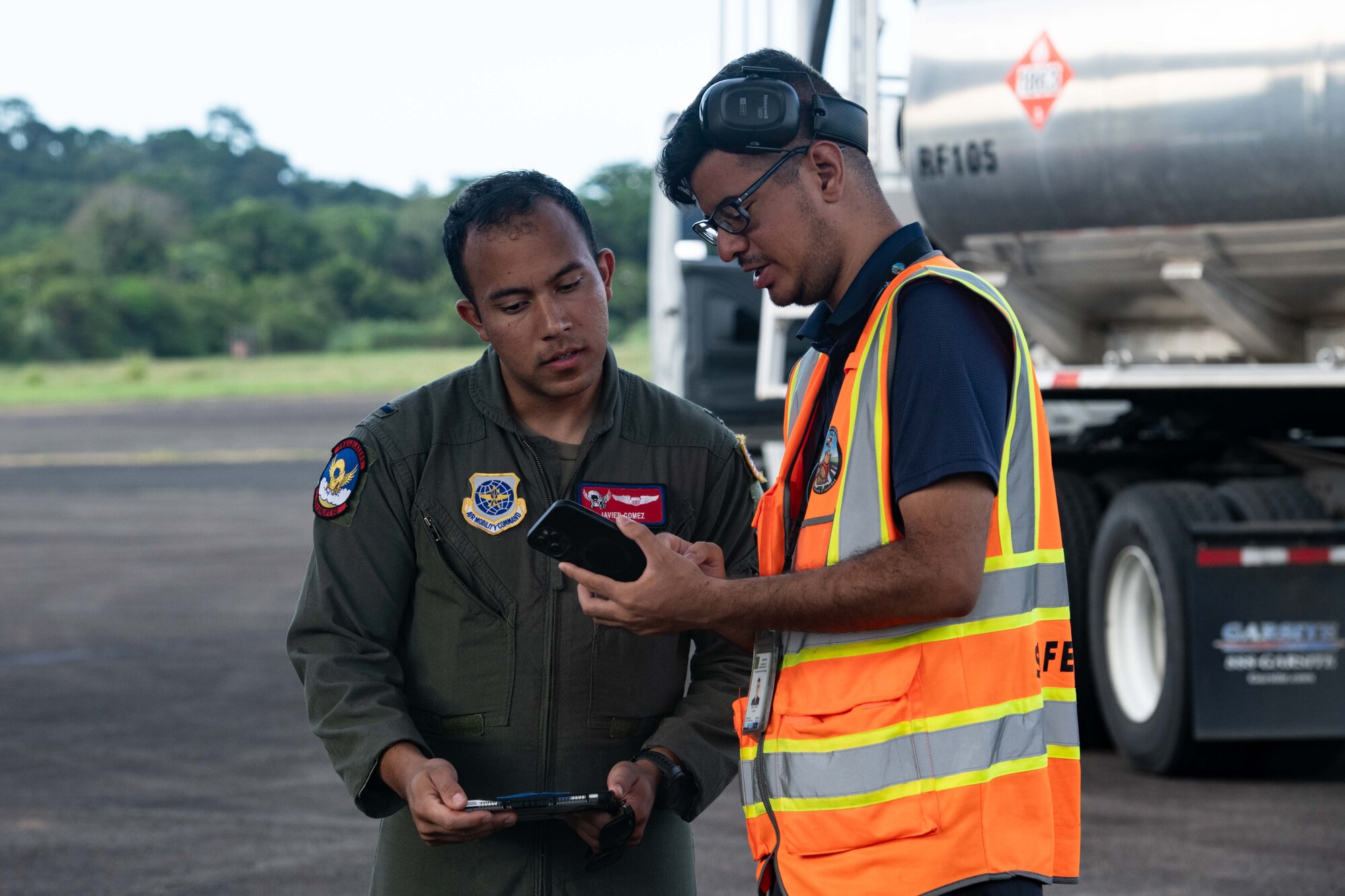 A C-130 delivers cargo