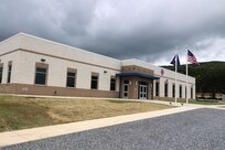 Exterior photo of a new Virginia National Guard armory