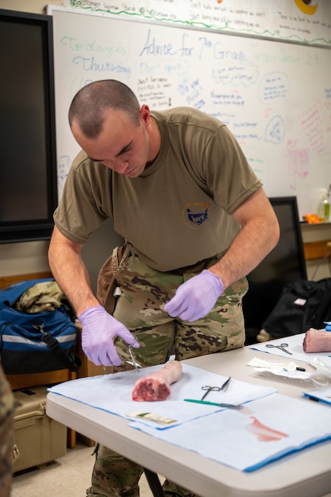 Image of an Airman training.