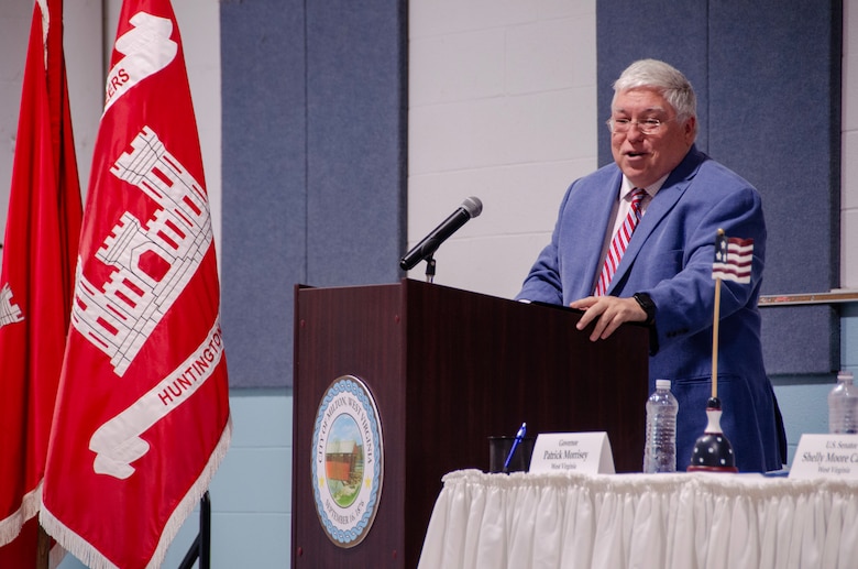 Man standing at podium