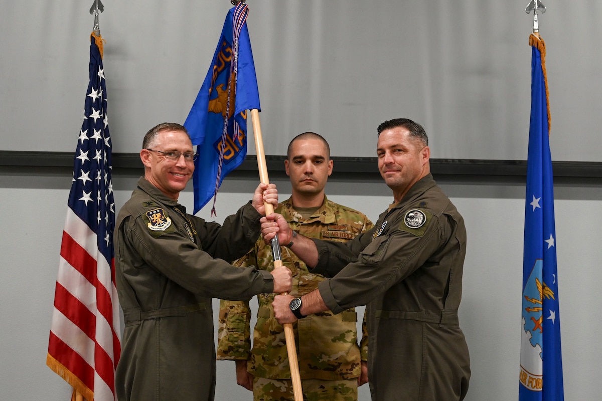 91st ATKS change of command ceremony at Creech Air Force Base, Nevada, August 7, 2025.