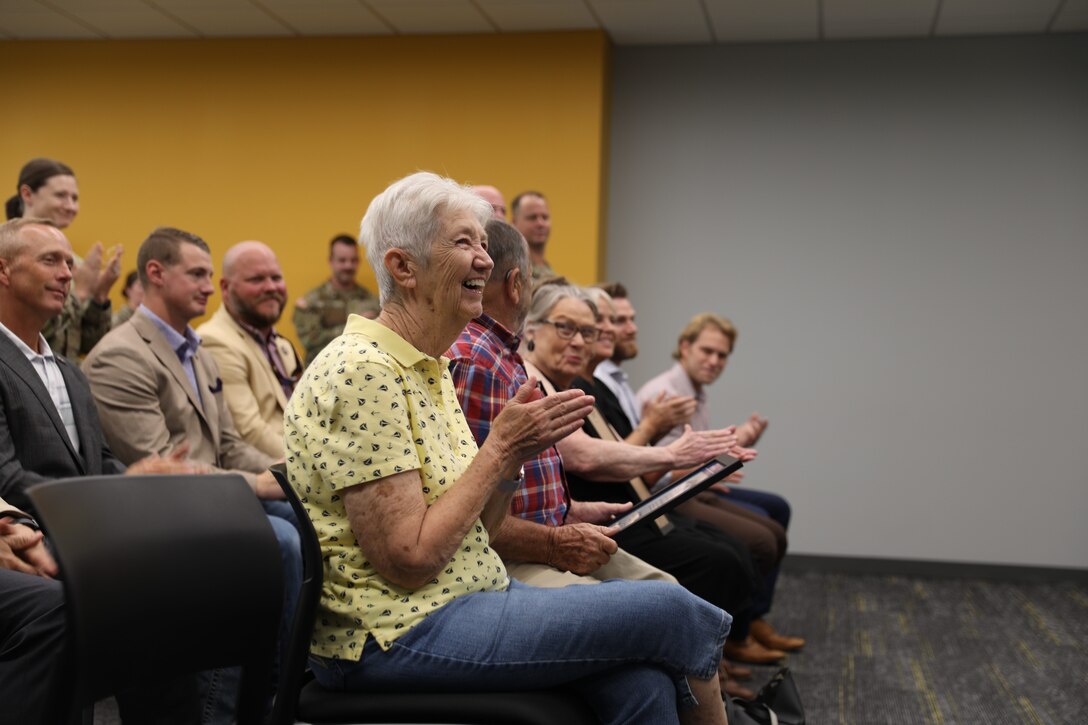 Friends and family gathered to honor Nick Feldman and Roger Cunningham as they were appointed honorary members of the Kentucky National Guard (KYNG).