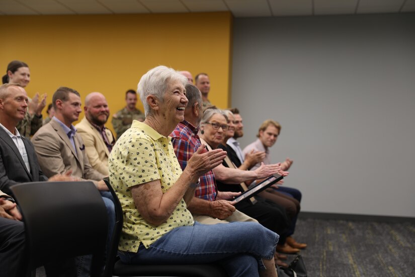 Friends and family gathered to honor Nick Feldman and Roger Cunningham as they were appointed honorary members of the Kentucky National Guard (KYNG).