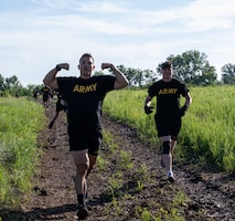 Fort Riley Soldiers pushed through grit, mud, and teamwork during the Victory Week Mudder Run on June 25, 2025. The challenging course highlighted resilience, camaraderie, and the fighting spirit of the 1st Infantry Division. (U.S. Army photos by Spc. Autumn Johnson)