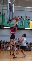 Soldiers from across Fort Riley laced up for some friendly competition during the Victory Week Basketball Tournament at Whiteside Gym, June 26, 2025. The event was part of Fort Riley’s annual Victory Week celebration, honoring the 1st Infantry Division’s legacy through teamwork, sportsmanship, and esprit de corps. (U.S. Army photos by Spc. Autumn Johnson)