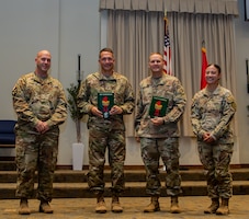 Fort Riley commemorated the 107th birthday of the U.S. Army Warrant Officer Cohort with a series of events held 9 July 2025.The celebration began with a physical training session at Whiteside Track, followed by a Leader Professional Development session and potluck luncheon at Victory Chapel. The events brought together warrant officers from across the installation to honor their legacy, foster camaraderie, and promote professional growth. (U.S. Army photos by Spc. Autumn Johnson)