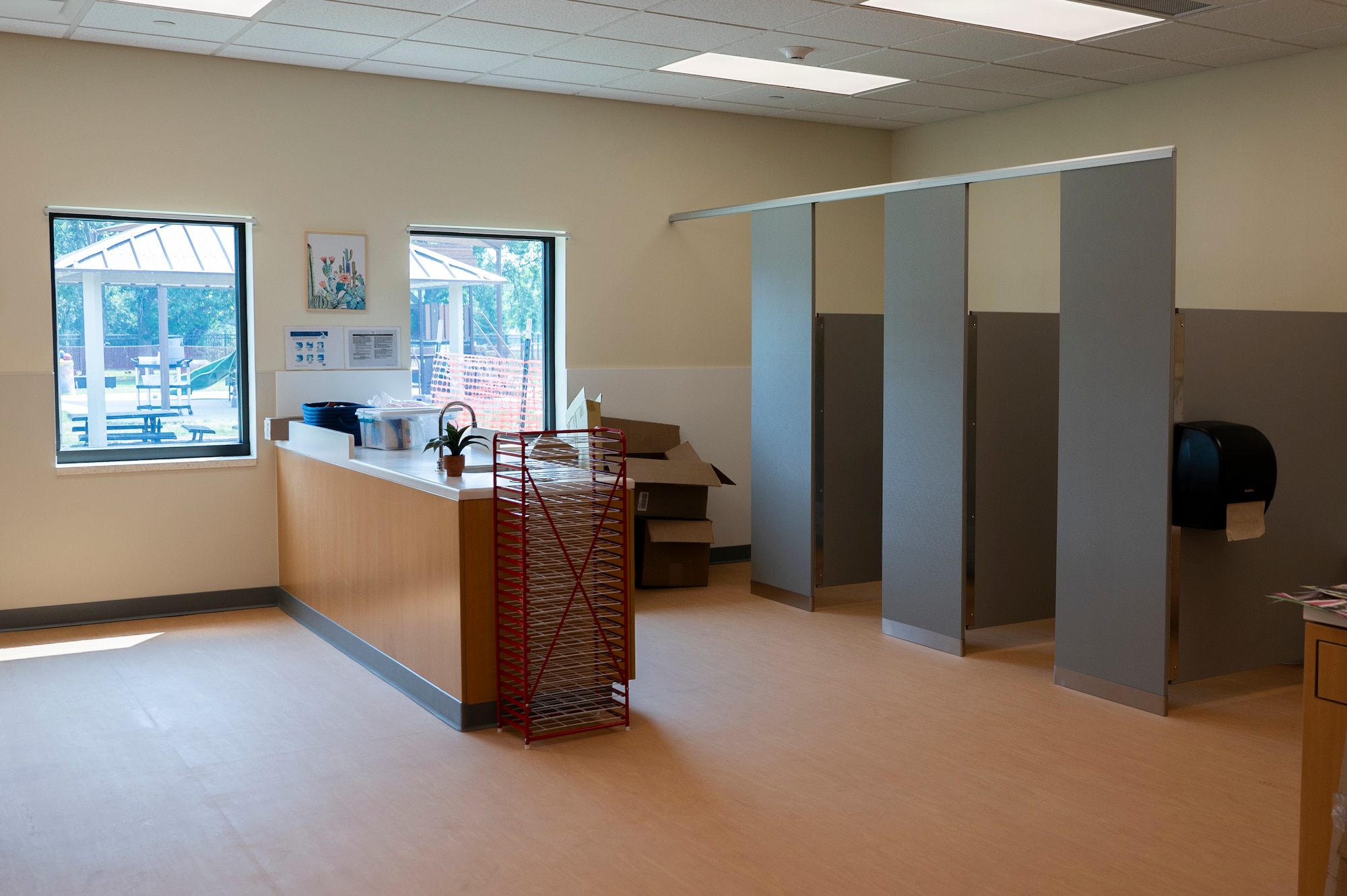 A picture of the newly renovated child development center.