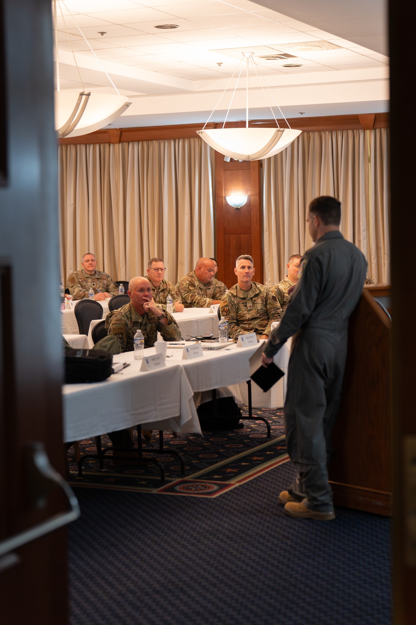 Eskam discussed the evolving demands of Air National Guard leadership and the importance of building trust, gaining team buy-in, and projecting calm, confident resolve in high-consequence missions.