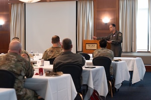 Eskam discussed the evolving demands of Air National Guard leadership and the importance of building trust, gaining team buy-in, and projecting calm, confident resolve in high-consequence missions.