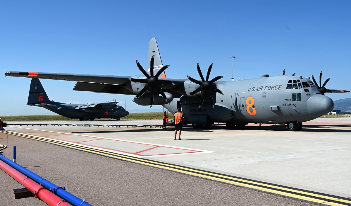 Military firefighting aircraft respond to Colorado Wildfires