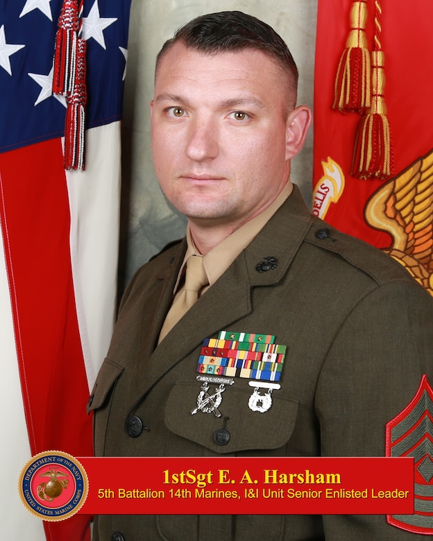 First Sergeant Eric A. Harshman, Unit Senior Enlisted Leader
HEADQUARTERS BATTERY, 5TH BATTALION, 14TH MARINE REGIMENT