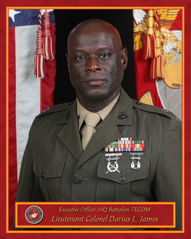 Lieutenant Colonel Darius L. James Official Biography Photo