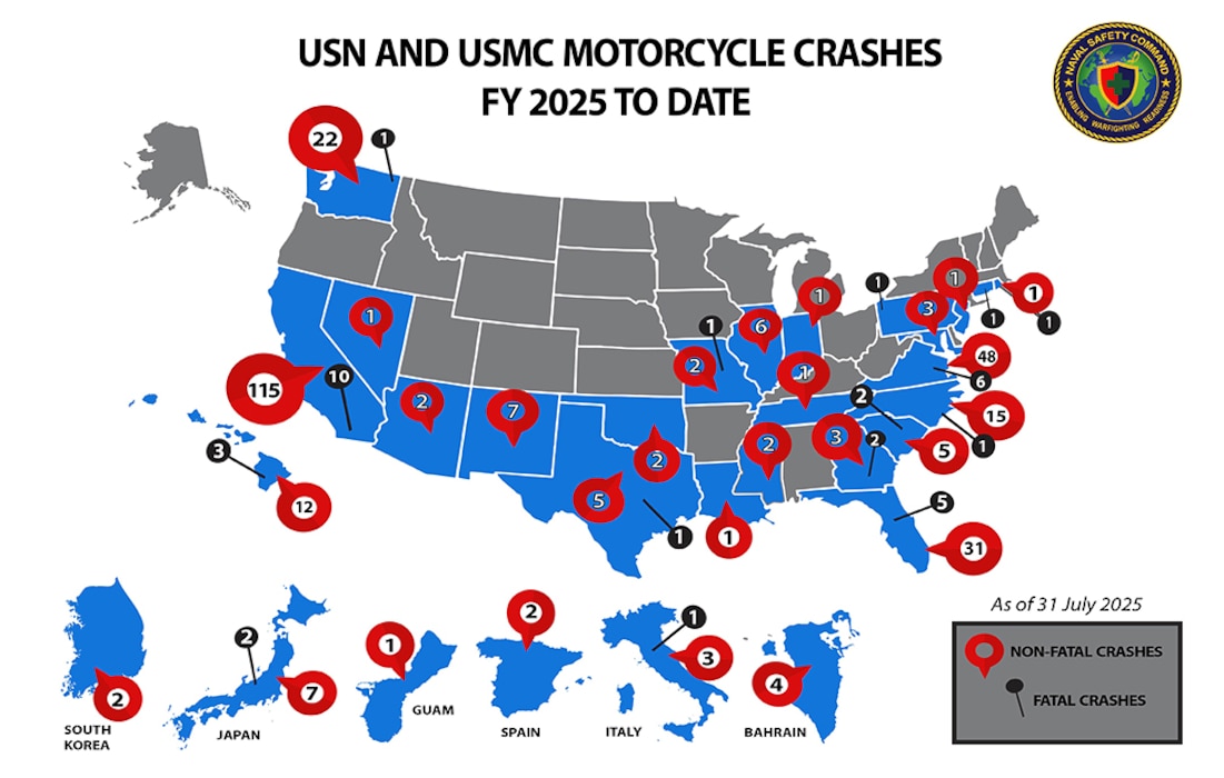 USN/USMC Motorcycle crashes graphic