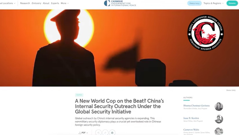 Inside China's Global Security Playbook