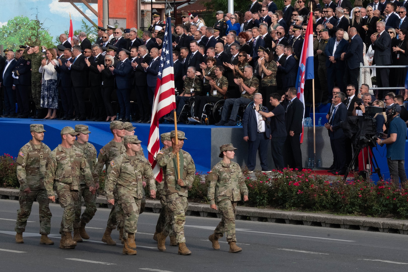 Minnesota National Guard service members joined a multinational military parade in Zagreb, Croatia. The parade marked the 30th anniversary of Operation Storm and commemorated Victory and Homeland Thanksgiving Day, as well as the Day of Croatian Defenders.