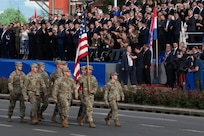 Minnesota National Guard service members joined a multinational military parade in Zagreb, Croatia. The parade marked the 30th anniversary of Operation Storm and commemorated Victory and Homeland Thanksgiving Day, as well as the Day of Croatian Defenders.