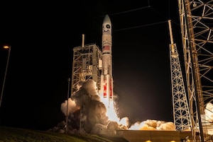 A United Launch Alliance (ULA) Vulcan rocket lifts off from Space Launch Complex-41 on Aug. 12 at 8:56 p.m. EDT on its first U.S. national security mission, known as USSF-106, for the U.S. Space Force Space Systems Command (SSC). Photo credit: United Launch Alliance