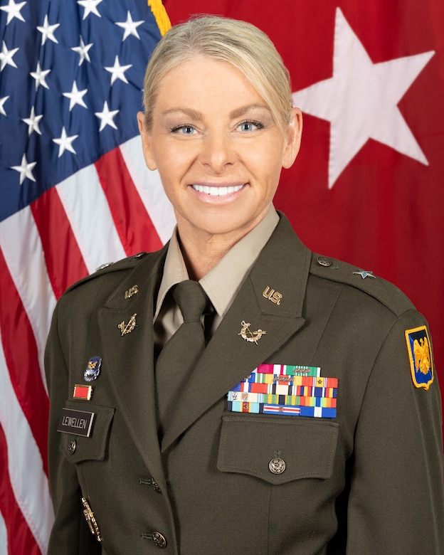 Col. Natalie Lewellen, deputy general counsel National Guard Bureau, was promoted to Brigadier General during a ceremony held April 18, 2025, at the Herbert R. Temple Jr. Army National Guard Readiness Center in Arlington, Virginia.