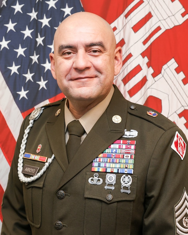 Command Sgt. Maj. Michael Arroyo, Southwestern Division Command Sergeant Major.