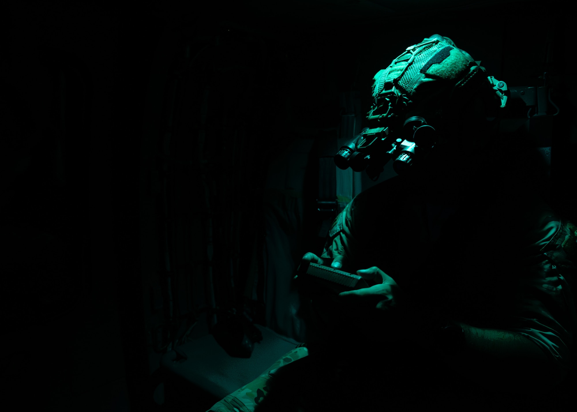 From June 3-6, 2025, U.S. Space Force (USSF), Space Systems Command’s (SSC) Positioning, Navigation, and Timing Systems Delta (PNT SYD), under SSC’s Military Communications and Positioning, Navigation, and Timing Program Executive Office, hosted a Military GPS User Equipment (MGUE) Objective C Demonstration 2 (Demo C2) at Fort Knox, Kentucky, in partnership with Technology Advancement Group (TAG). The three-day event put the newest Joint Modernized Handheld (JMHH) multi-mission tool in the hands of joint and international warfighters during mounted and dismounted day and night operations. The objective of the MGUE Demo C2 was to collect testing data and real-time user feedback from warfighters in simulated combat environments. SSC’s PNT SYD designs, develops, and delivers resilient, interoperable, secure, and cutting-edge PNT capabilities with speed, accuracy, and precision to increase Warfighter readiness and ensure space superiority. (U.S. Air Force photo by Tech. Sgt. Kaleb Mayfield)