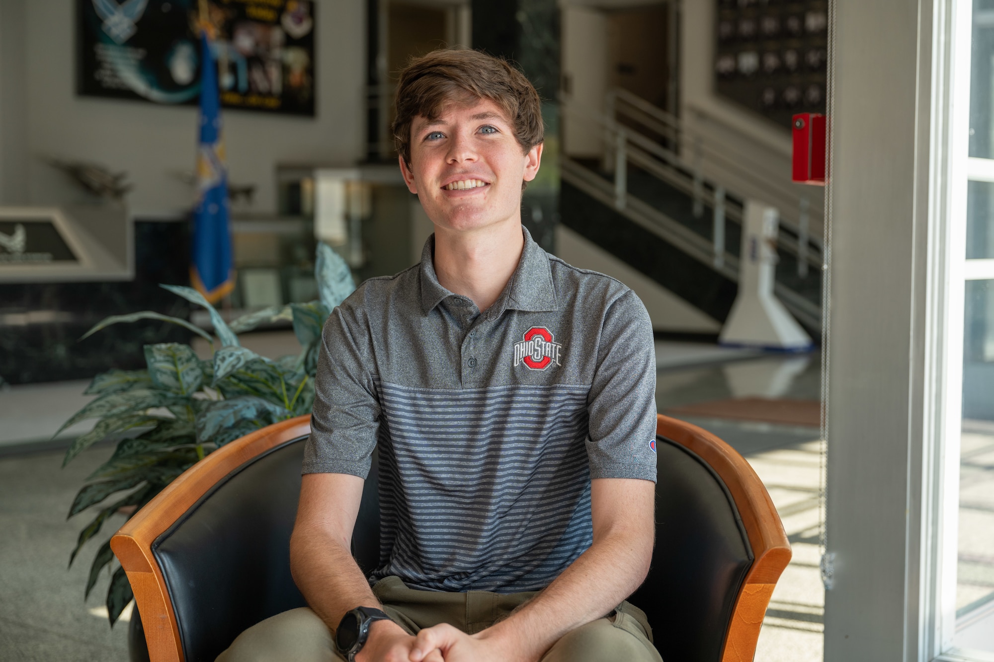 Nolan Fryoff, TRMC, Air Force intern. (U.S. Air Force Photo by Kali Bradford)