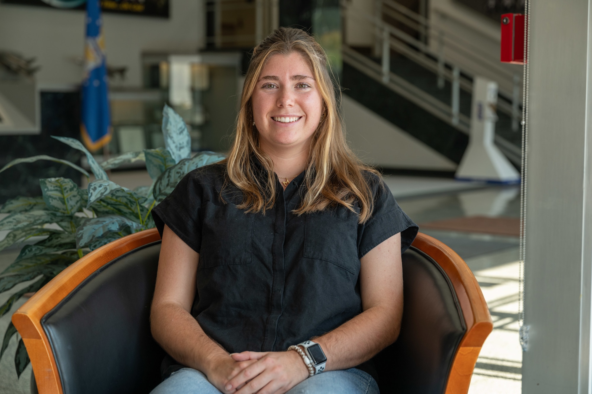 Madison Ellwood, TRMC, Air Force intern. (U.S. Air Force Photo by Kali Bradford)