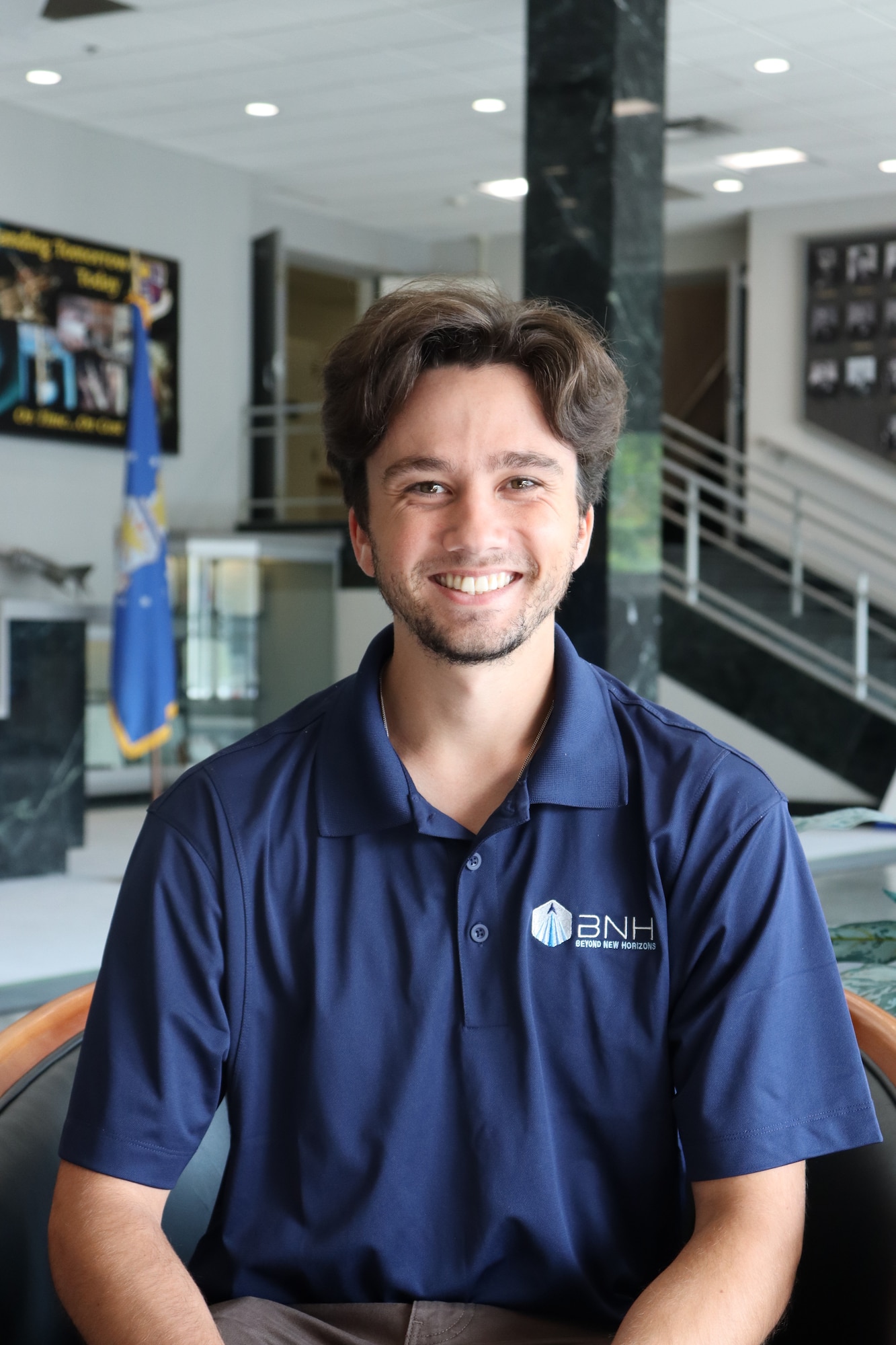 Alex Moyer, TOS intern. (U.S. Air Force Photo by Jodee Seals)