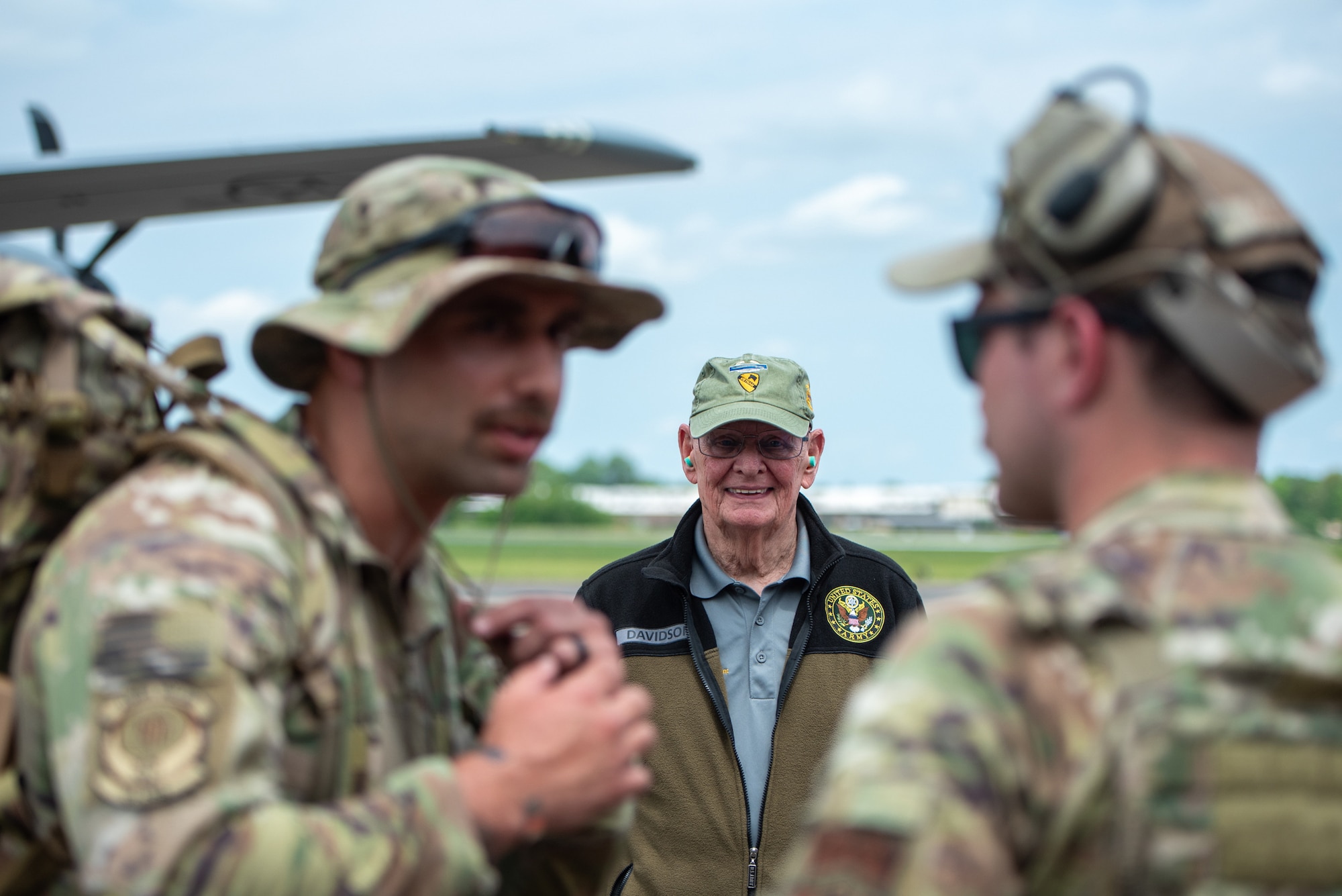 Jay Davidson, executive chairman for The Healing Place, was among a group of civilian employers who flew to Barkley Regional Airport in Paducah, Ky., aboard a Kentucky Air National Guard C-130J Super Hercules aircraft May 14, 2025, to observe an earthquake-response exercise as part of an Employer Support of the Guard and Reserve “Bosslift.” The federal community outreach program is designed to enhance civilian employers’ understanding of Guard missions by offering an inside perspective on military operations. (U.S. Air National Guard photo by Senior Airman Annaliese Billings)