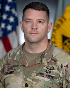 Lt. Col. Kevin P. Weaver, 45th Finance Center deputy director, poses for a photo at the Maj. Gen. Emmett J. Bean Federal Center in Indianapolis Aug. 11, 2025. The 45th FC serves as the sole Army Financial Management Center assigned to the U.S. Army Financial Management Command as the command’s operational arm and early deployer to conduct theater preparation operations. (U.S. Army photo by Mark R. W. Orders-Woempner)