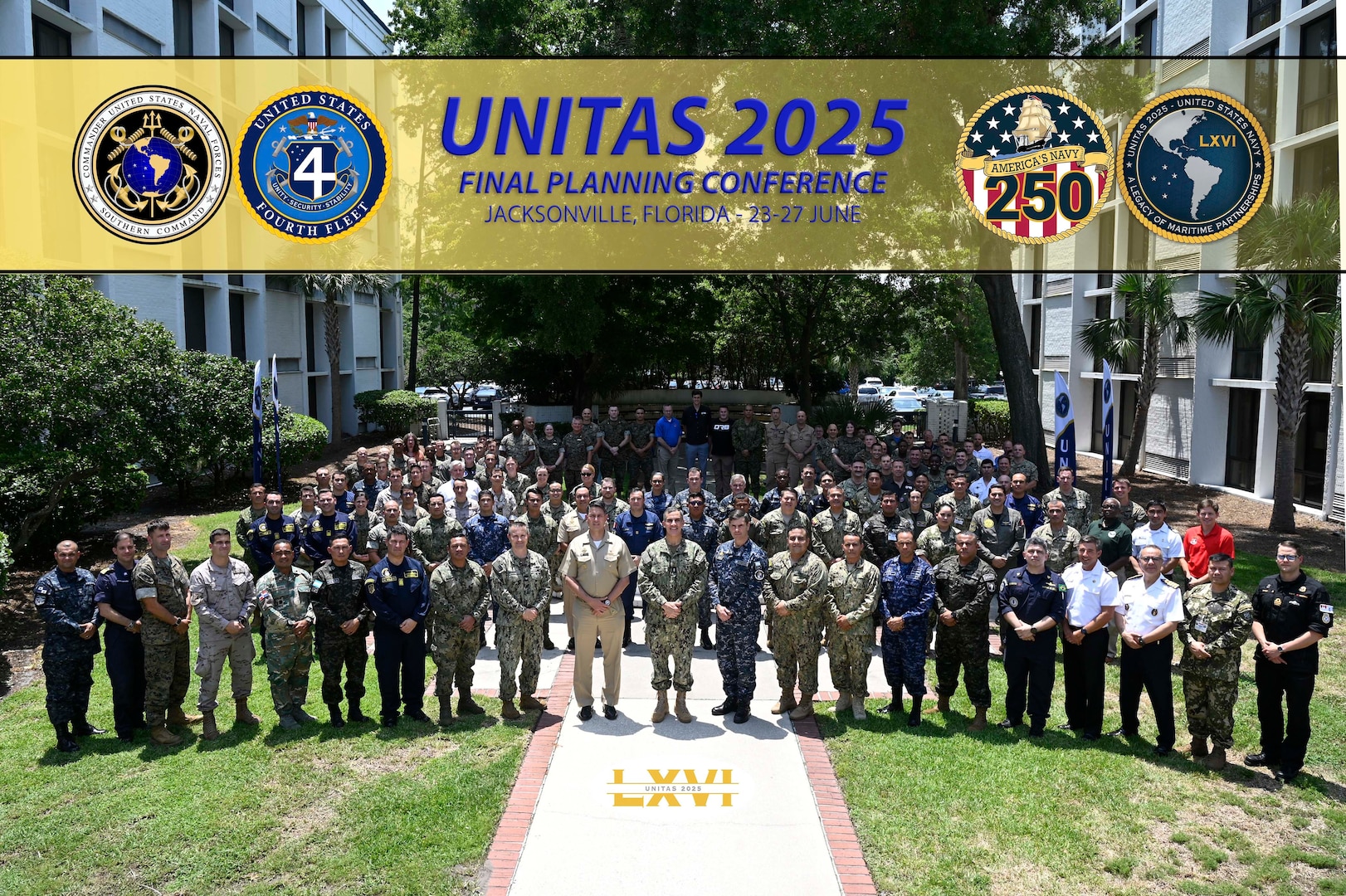 Navy and Marine planners from more than 20 countries gathered during the UNITAS 2025 Final Planning Conference in Jacksonville, Fla. The conference brought together representatives from the U.S. and partner nations to finalize plans for UNITAS 2025, the 66th iteration of the world’s longest-running multinational maritime exercise.
