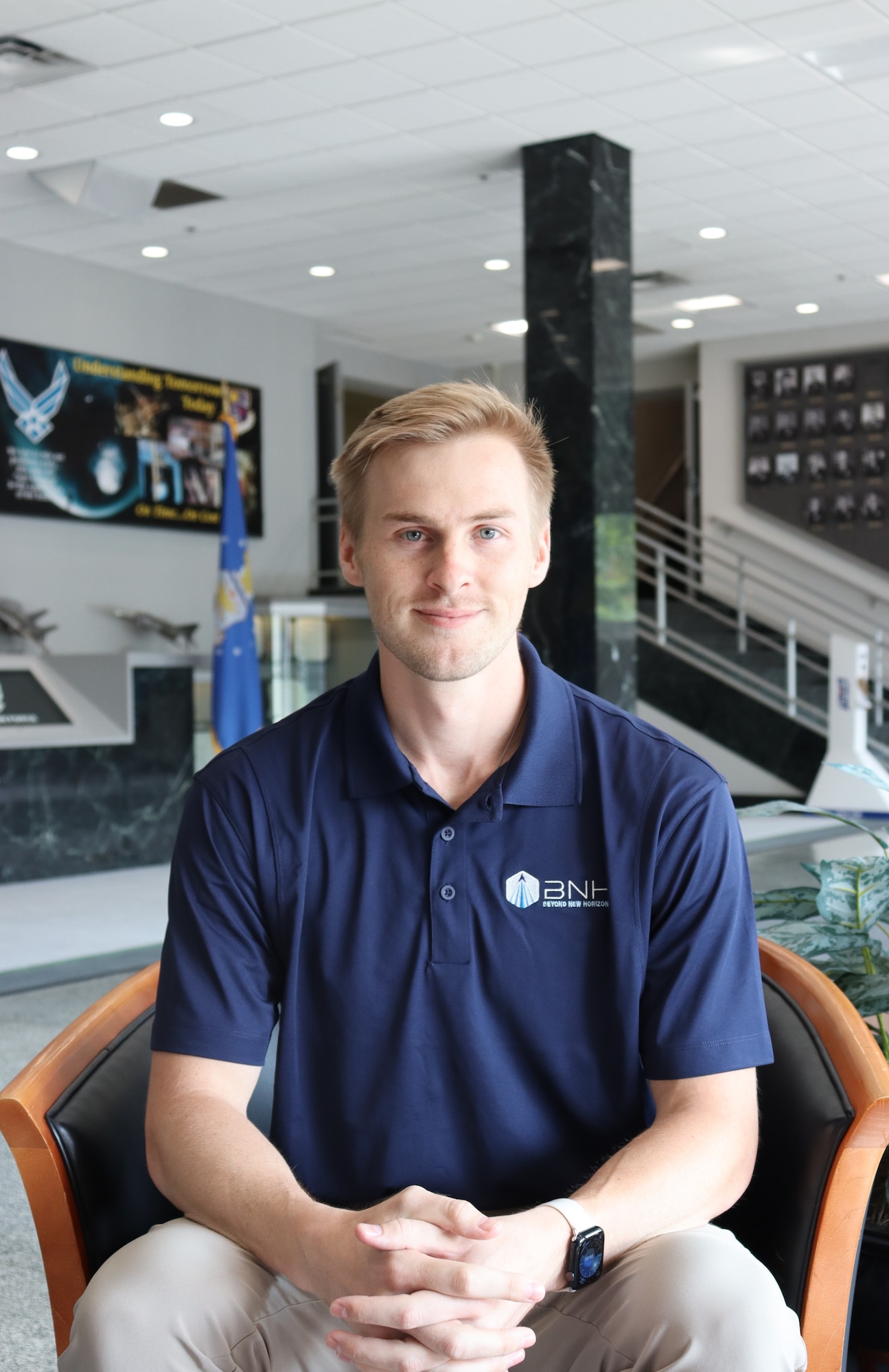 Landon Little, TOS intern. (U.S. Air Force Photo by Jodee Seals)