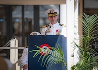 Capt. Jeremy Carlson relieved Capt. Mike Dwan as commander of Task Force (CTF 64), and Tomahawk Strike and Fires (N32) Director in a ceremony presided over by Vice Adm. J.T. Anderson, commander of U.S. 6th Fleet, Aug. 14, 2025.