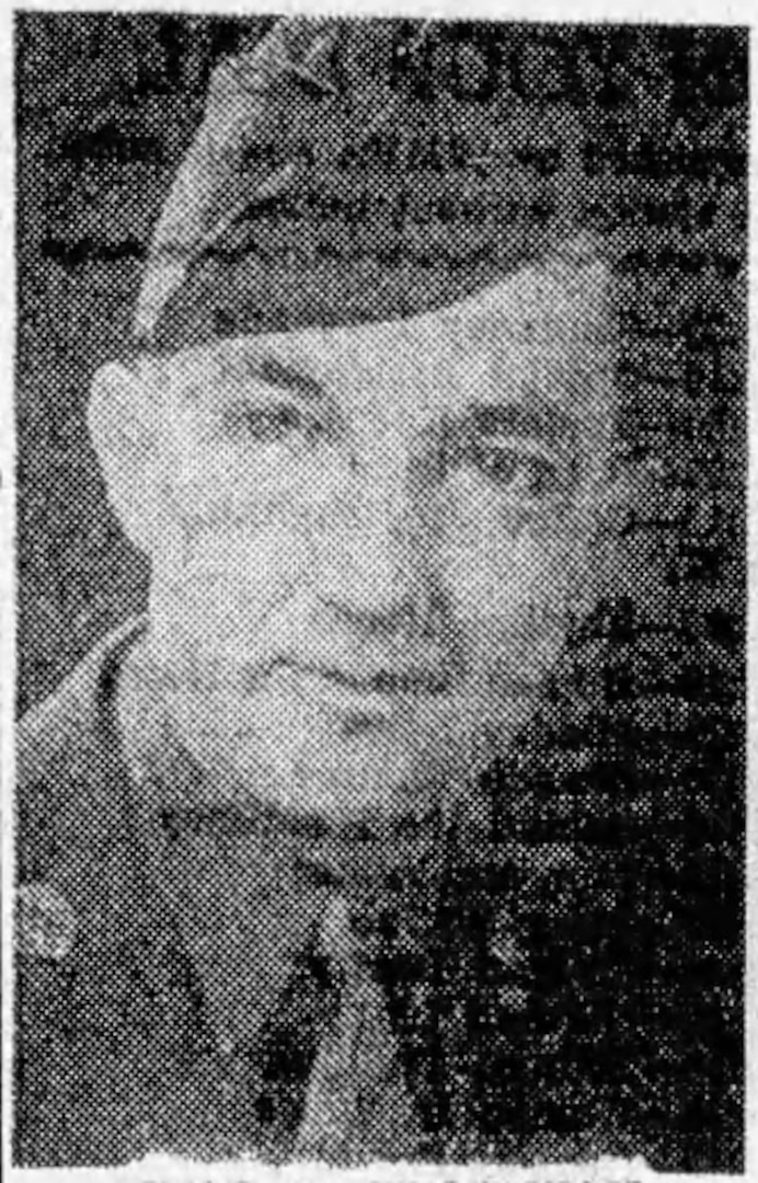 Old newspaper photo of Sgt. Thornton