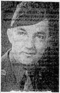 Old newspaper photo of Sgt. Thornton