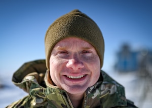 U.S. Air Force Master Sgt. Johnathan Ryan, Air Combat Command Acquisition Management and Integration Center Detachment 1 senior enlisted leader and logistics management lead, supplies and maintains a short-range radar site.