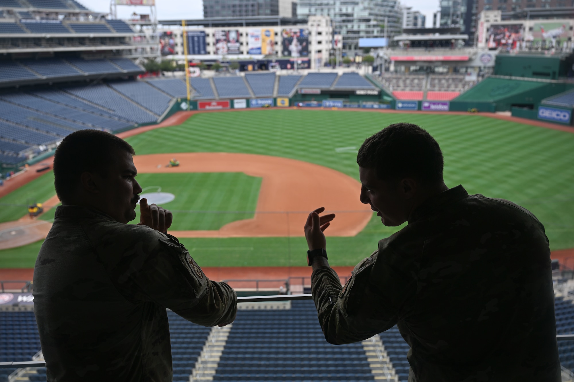 airmen tours baseball stadium