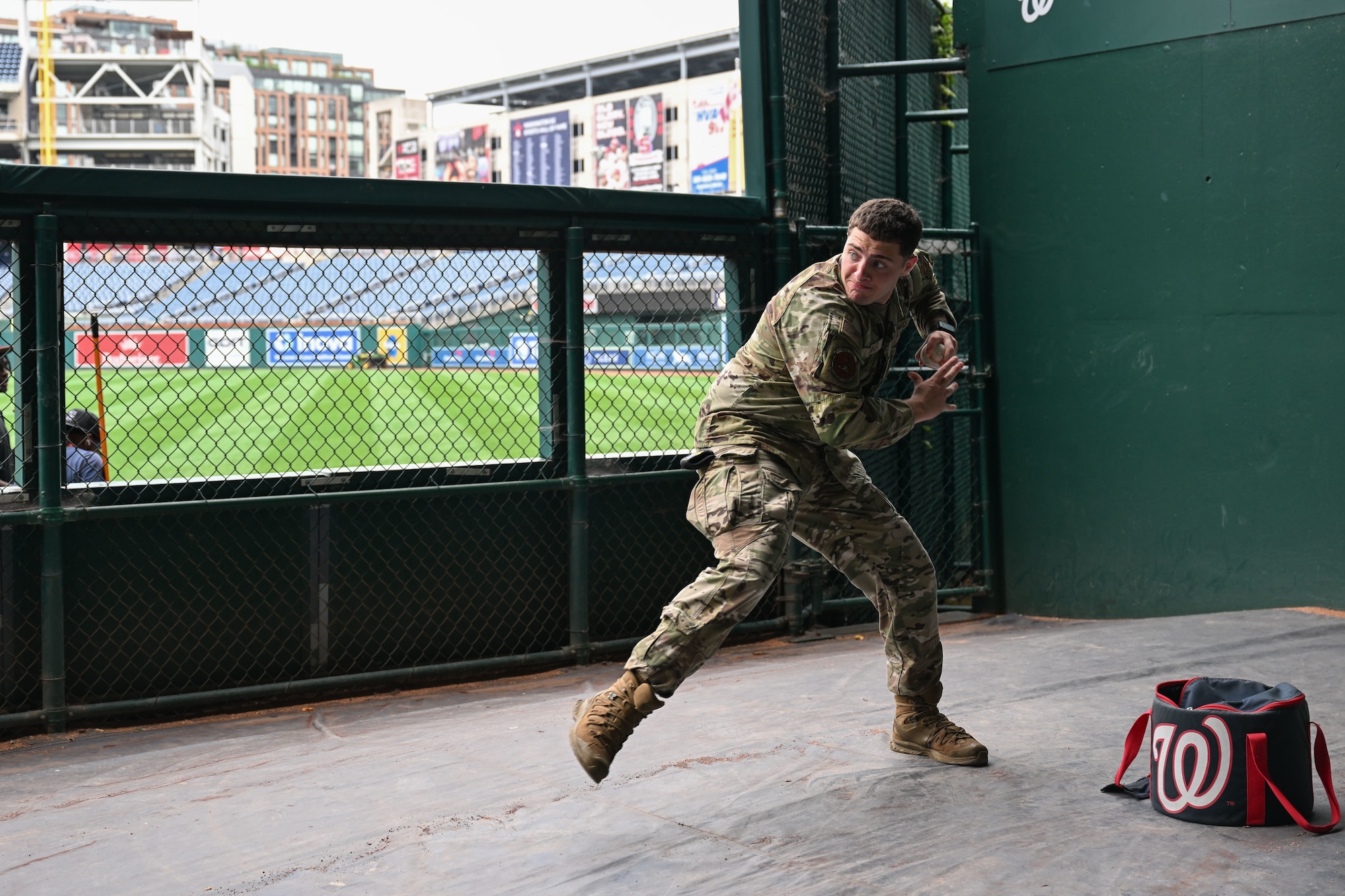 airmen tours baseball stadium
