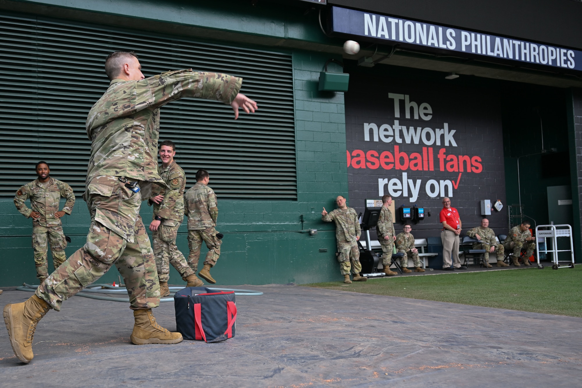 airmen tours baseball stadium