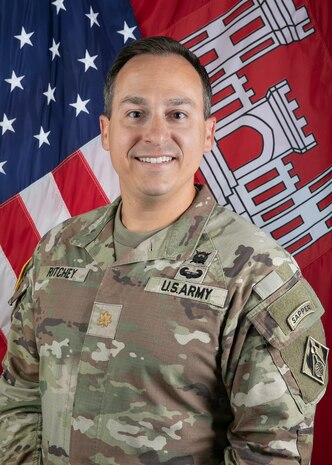 An US Army Officer poses for an official photo