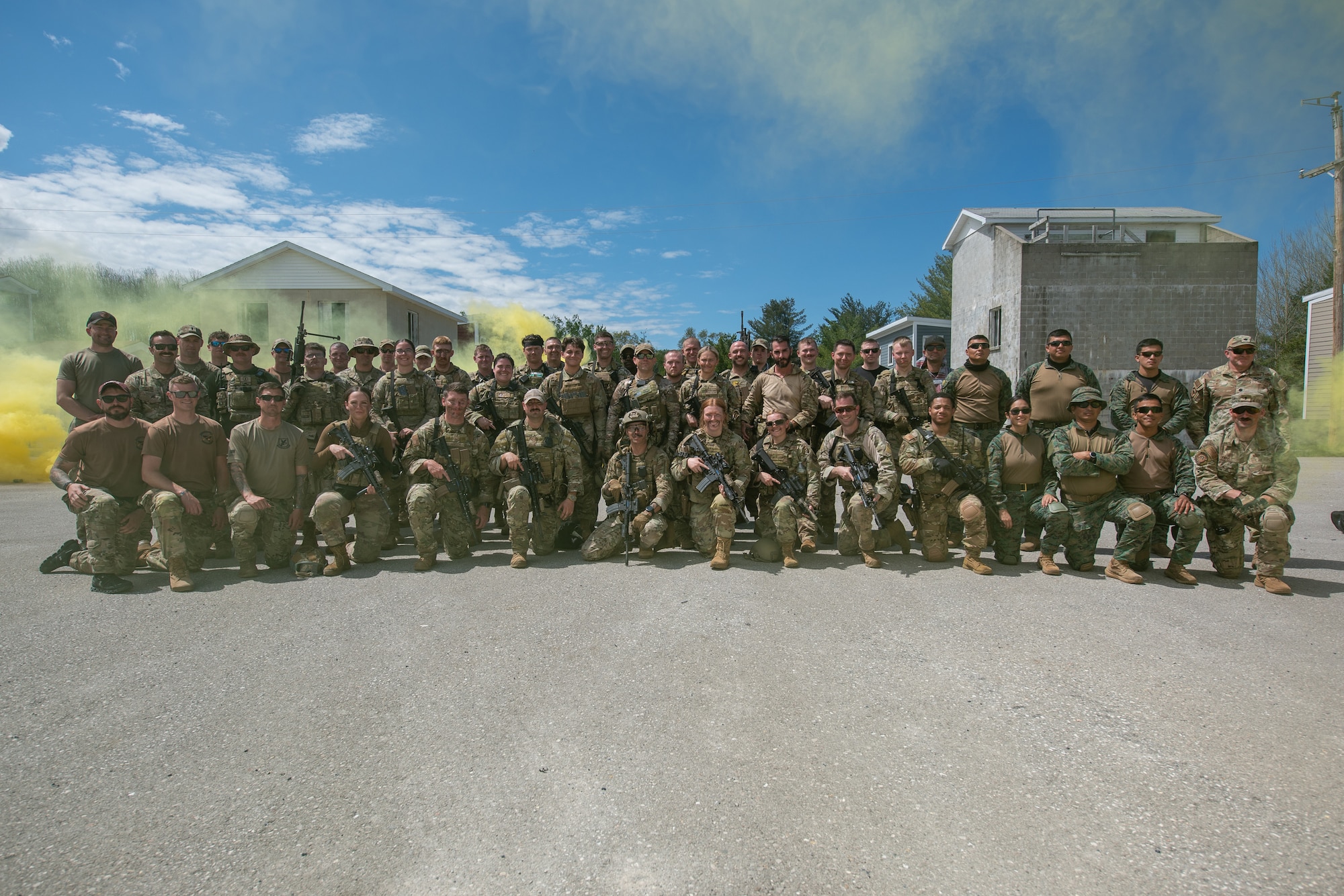 More than 50 security forces Airmen from the Kentucky and Colorado Air National Guard sharpened their air base ground-defense skills at the Alpena Combat Readiness Training Center in Alpena, Mich., May 26, 2025. The capabilities are essential for securing and protecting airfields in a variety of environments. (U.S. Air National Guard photo by Phil Speck)