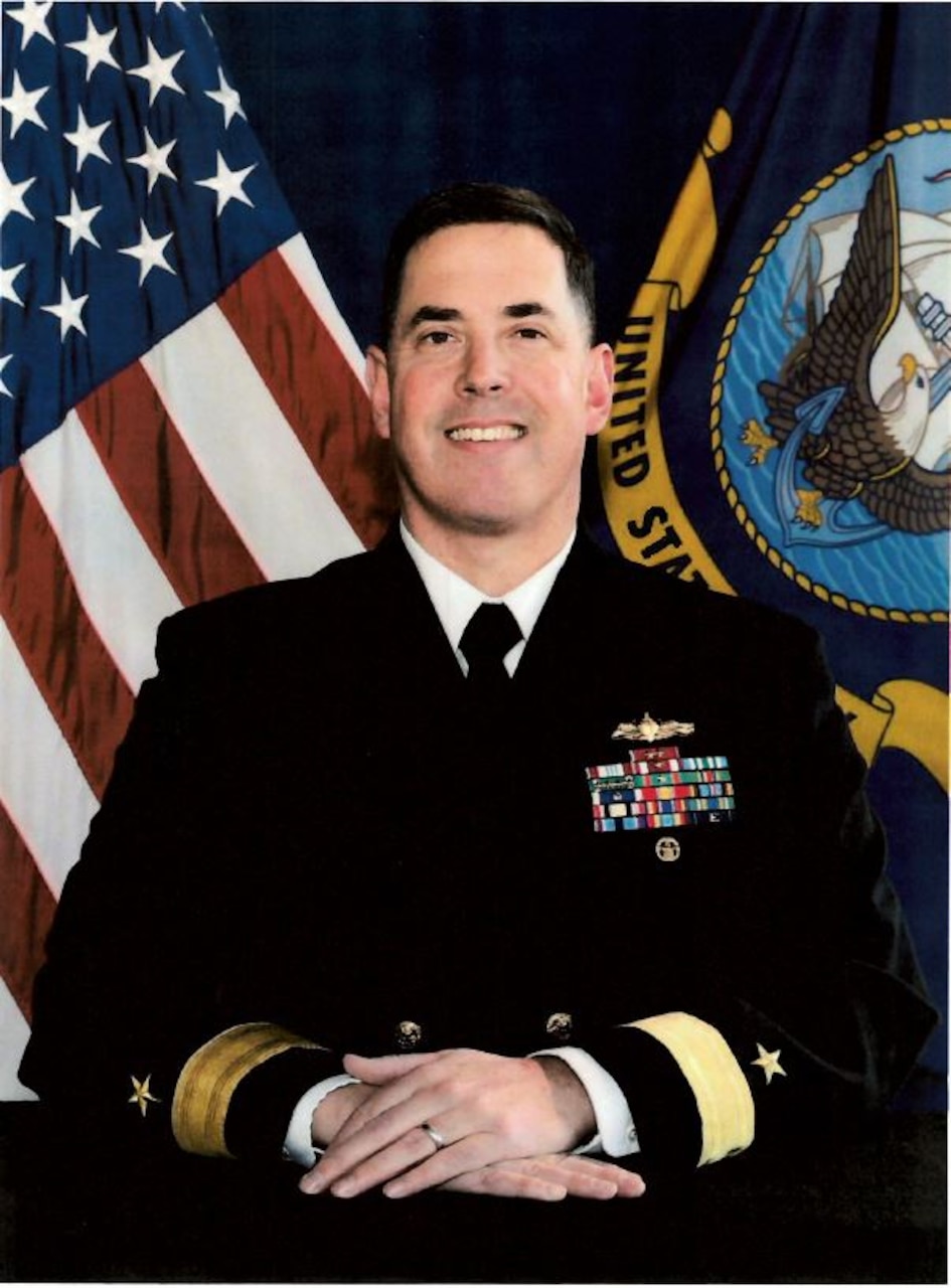 Official studio portrait of Rear Adm. Neil A. Koprowski Commander, Expeditionary Strike Group Two