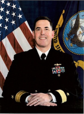 Official studio portrait of Rear Adm. Neil A. Koprowski Commander, Expeditionary Strike Group Two