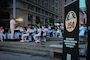 WASHINGTON (Aug 5, 2025) Members of the U.S. Navy Band perform during a concert on the avenue at the U.S. Navy Memorial. As we continue to celebrate the U.S. Navy's 250th birthday this year, events like these highlight the rich heritage, unwavering service, and strong sense of community that define our Navy. (U.S. Navy Photo by Mass Communication Specialist 1st Class Griffin Kersting)